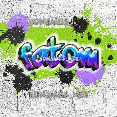 fatom in Graffiti Grunge style - 3D name wallpaper fatom in Graffiti Grunge style - 3D name wallpaper