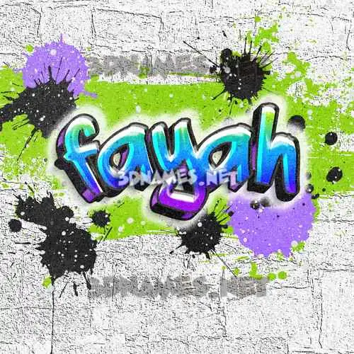 fayah in Graffiti Grunge style - 3D name wallpaper fayah in Graffiti Grunge style - 3D name wallpaper