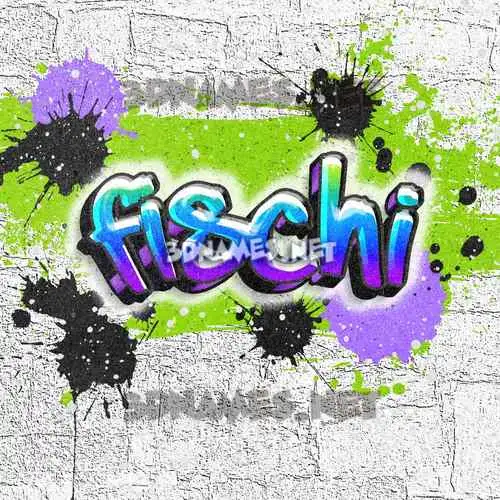fischi in Graffiti Grunge style - 3D name wallpaper fischi in Graffiti Grunge style - 3D name wallpaper