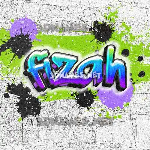 fizah in Graffiti Grunge style - 3D name wallpaper fizah in Graffiti Grunge style - 3D name wallpaper