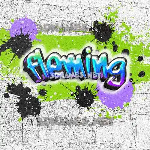 fleming in Graffiti Grunge style - 3D name wallpaper fleming in Graffiti Grunge style - 3D name wallpaper