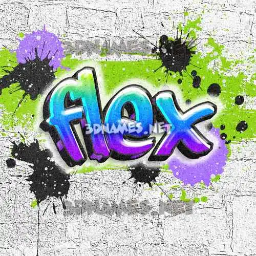 flex in Graffiti Grunge style - 3D name wallpaper flex in Graffiti Grunge style - 3D name wallpaper