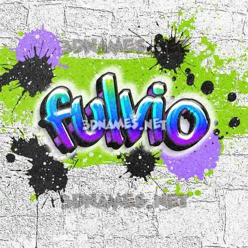 fulvio in Graffiti Grunge style - 3D name wallpaper