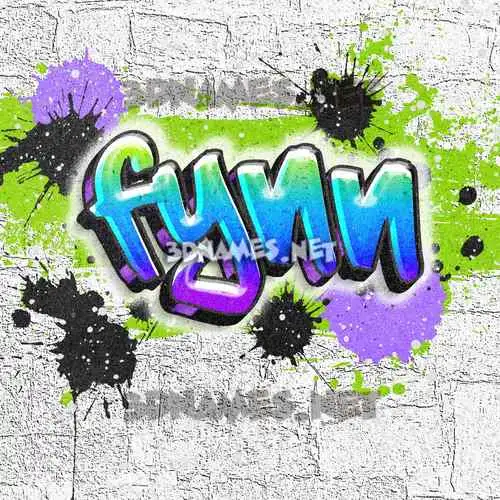 fynn in Graffiti Grunge style - 3D name wallpaper