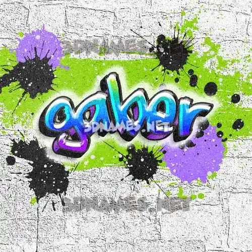 gaber in Graffiti Grunge style - 3D name wallpaper gaber in Graffiti Grunge style - 3D name wallpaper