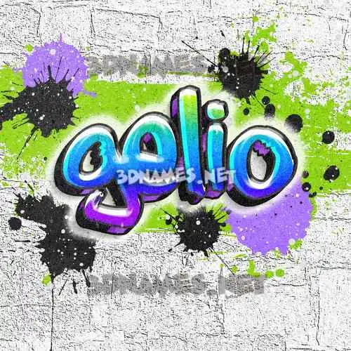 gelio in Graffiti Grunge style - 3D name wallpaper gelio in Graffiti Grunge style - 3D name wallpaper