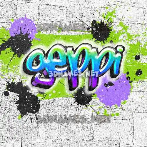 geppi in Graffiti Grunge style - 3D name wallpaper geppi in Graffiti Grunge style - 3D name wallpaper
