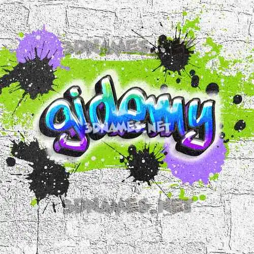 gidemy in Graffiti Grunge style - 3D name wallpaper gidemy in Graffiti Grunge style - 3D name wallpaper