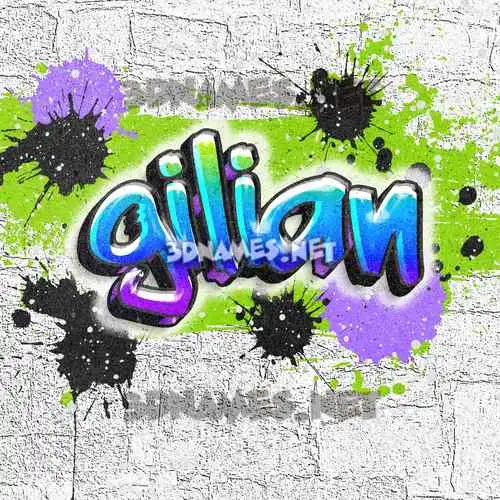 gilian in Graffiti Grunge style - 3D name wallpaper gilian in Graffiti Grunge style - 3D name wallpaper