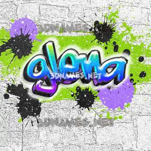 glena in Graffiti Grunge style - 3D name wallpaper glena in Graffiti Grunge style - 3D name wallpaper
