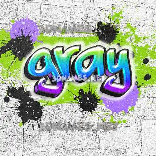 gray in Graffiti Grunge style - 3D name wallpaper gray in Graffiti Grunge style - 3D name wallpaper