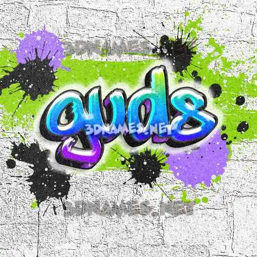 guds in Graffiti Grunge style - 3D name wallpaper guds in Graffiti Grunge style - 3D name wallpaper