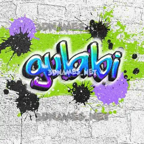 gulabi in Graffiti Grunge style - 3D name wallpaper gulabi in Graffiti Grunge style - 3D name wallpaper