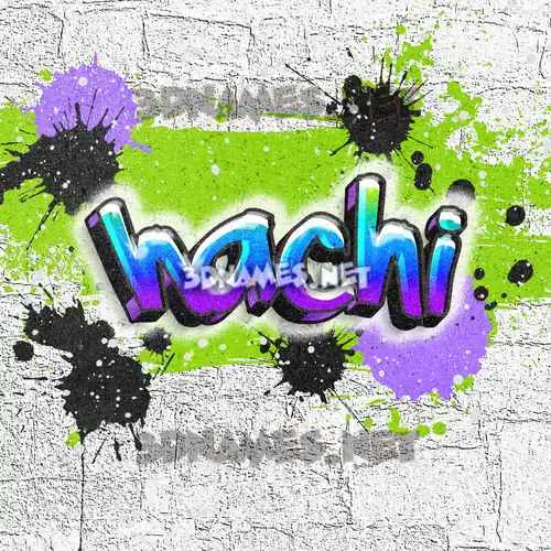 hachi in Graffiti Grunge style - 3D name wallpaper hachi in Graffiti Grunge style - 3D name wallpaper