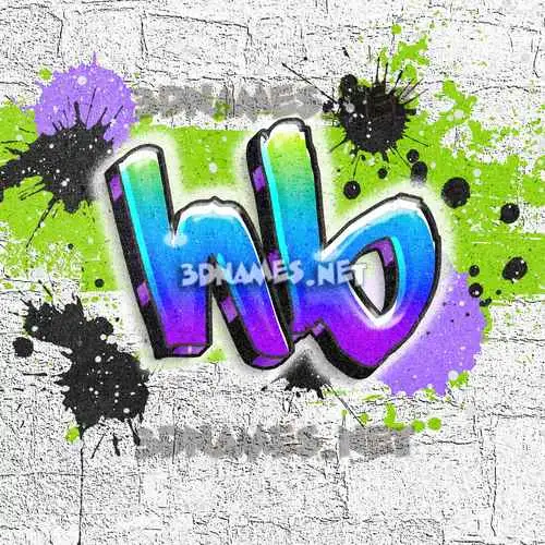 hb in Graffiti Grunge style - 3D name wallpaper hb in Graffiti Grunge style - 3D name wallpaper