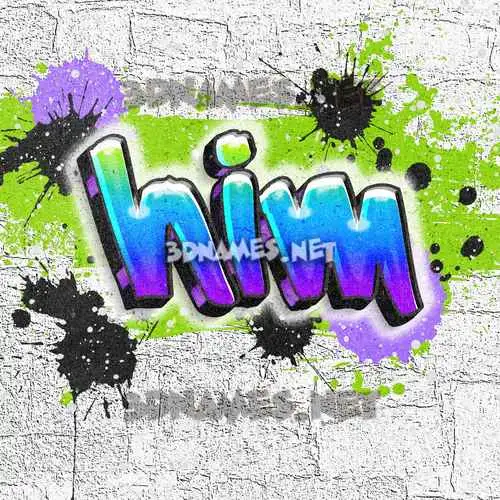 him in Graffiti Grunge style - 3D name wallpaper him in Graffiti Grunge style - 3D name wallpaper