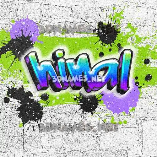 hinal in Graffiti Grunge style - 3D name wallpaper hinal in Graffiti Grunge style - 3D name wallpaper