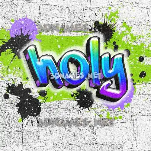 holy in Graffiti Grunge style - 3D name wallpaper holy in Graffiti Grunge style - 3D name wallpaper