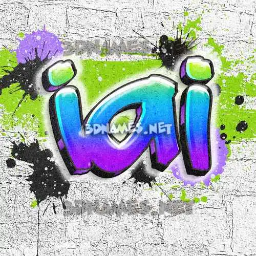 iai in Graffiti Grunge style - 3D name wallpaper iai in Graffiti Grunge style - 3D name wallpaper