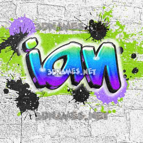 36 3D Names for "ian"