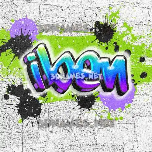 iben in Graffiti Grunge style - 3D name wallpaper iben in Graffiti Grunge style - 3D name wallpaper