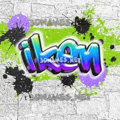 iken in Graffiti Grunge style - 3D name wallpaper iken in Graffiti Grunge style - 3D name wallpaper