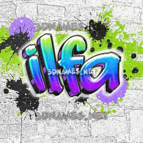 ilfa in Graffiti Grunge style - 3D name wallpaper ilfa in Graffiti Grunge style - 3D name wallpaper