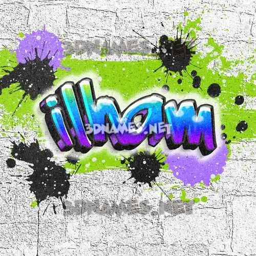 ilham in Graffiti Grunge style - 3D name wallpaper ilham in Graffiti Grunge style - 3D name wallpaper