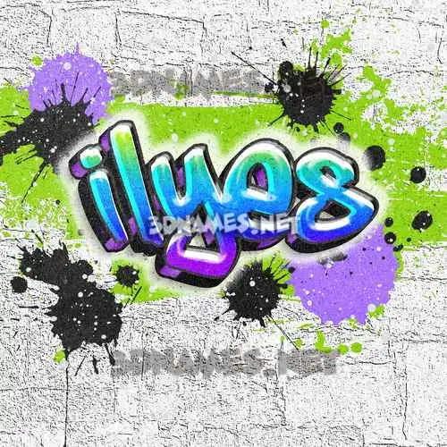 ilyes in Graffiti Grunge style - 3D name wallpaper ilyes in Graffiti Grunge style - 3D name wallpaper