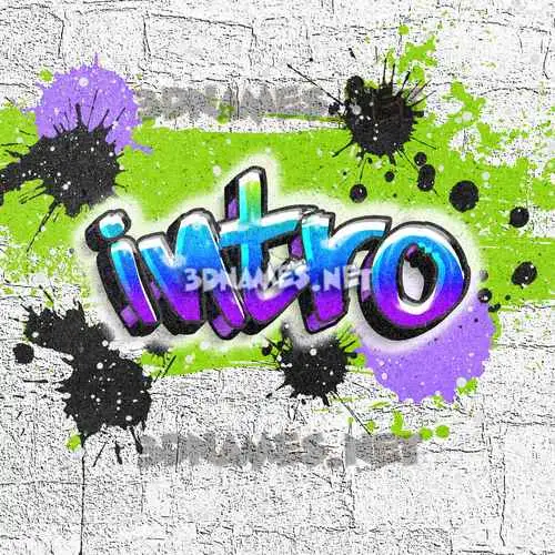 intro in Graffiti Grunge style - 3D name wallpaper intro in Graffiti Grunge style - 3D name wallpaper