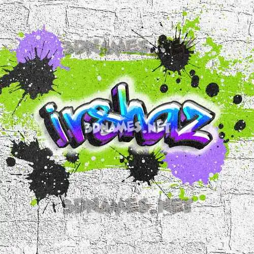 irshaz in Graffiti Grunge style - 3D name wallpaper irshaz in Graffiti Grunge style - 3D name wallpaper