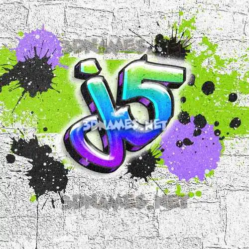 j5 in Graffiti Grunge style - 3D name wallpaper j5 in Graffiti Grunge style - 3D name wallpaper