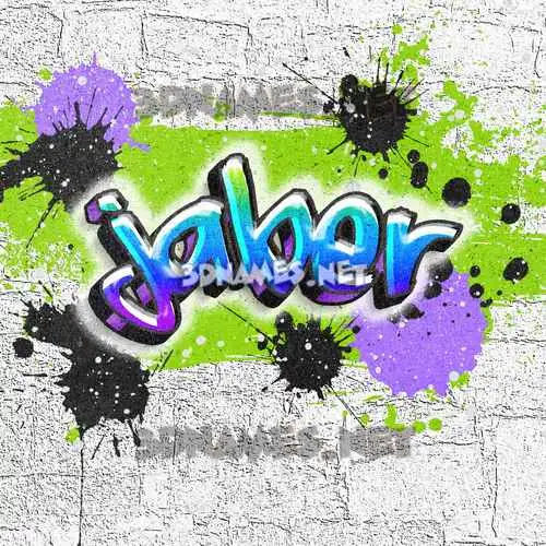 jaber in Graffiti Grunge style - 3D name wallpaper jaber in Graffiti Grunge style - 3D name wallpaper