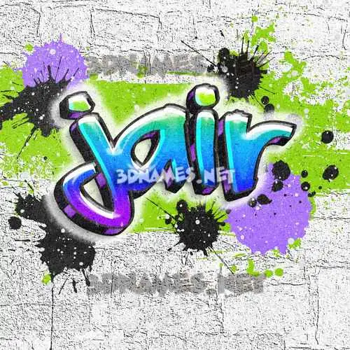 jair in Graffiti Grunge style - 3D name wallpaper