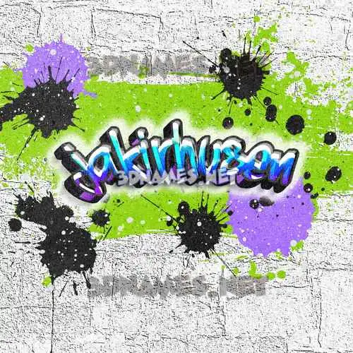 jakirhusen in Graffiti Grunge style - 3D name wallpaper jakirhusen in Graffiti Grunge style - 3D name wallpaper