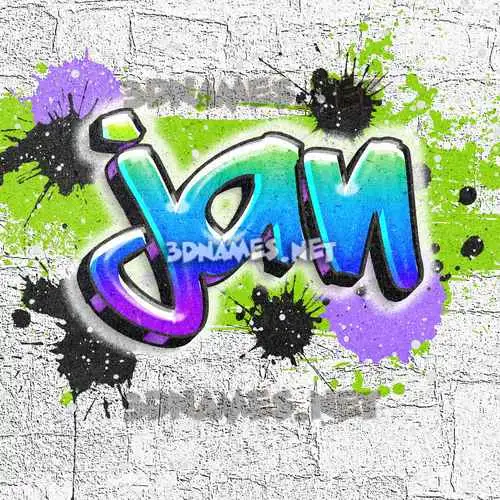jan in Graffiti Grunge style - 3D name wallpaper jan in Graffiti Grunge style - 3D name wallpaper