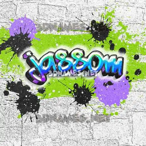 jassom in Graffiti Grunge style - 3D name wallpaper jassom in Graffiti Grunge style - 3D name wallpaper