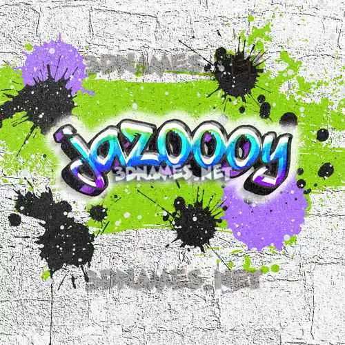jazoooy in Graffiti Grunge style - 3D name wallpaper