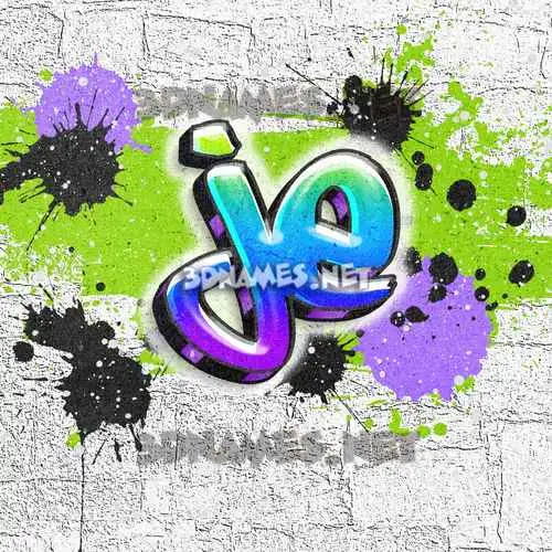 je in Graffiti Grunge style - 3D name wallpaper je in Graffiti Grunge style - 3D name wallpaper