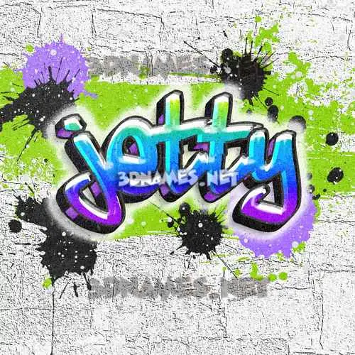 jetty in Graffiti Grunge style - 3D name wallpaper jetty in Graffiti Grunge style - 3D name wallpaper