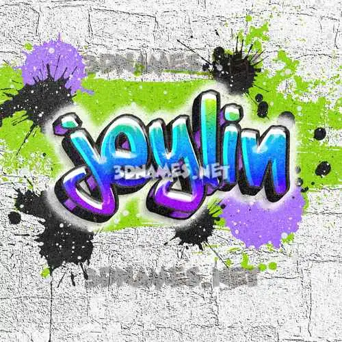 jeylin in Graffiti Grunge style - 3D name wallpaper