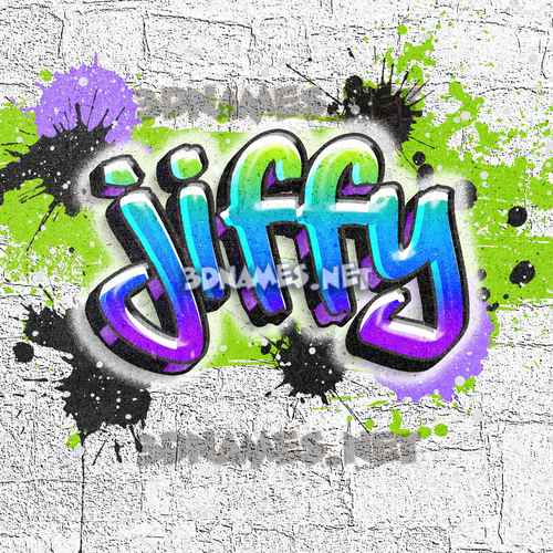 26 3D Names for "jiffy"