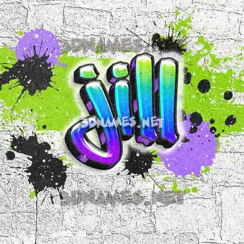 jill in Graffiti Grunge style - 3D name wallpaper jill in Graffiti Grunge style - 3D name wallpaper
