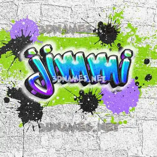 jimmi in Graffiti Grunge style - 3D name wallpaper