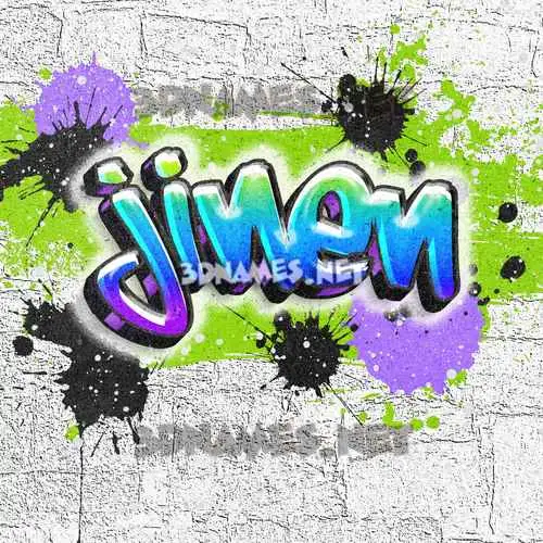 jinen in Graffiti Grunge style - 3D name wallpaper jinen in Graffiti Grunge style - 3D name wallpaper