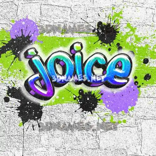 joice in Graffiti Grunge style - 3D name wallpaper