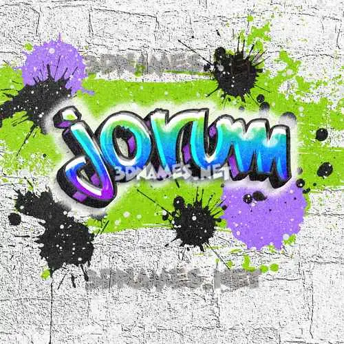 jorum in Graffiti Grunge style - 3D name wallpaper jorum in Graffiti Grunge style - 3D name wallpaper