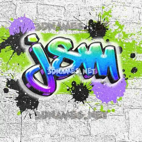 jsm in Graffiti Grunge style - 3D name wallpaper jsm in Graffiti Grunge style - 3D name wallpaper