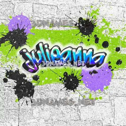 julieanna in Graffiti Grunge style - 3D name wallpaper julieanna in Graffiti Grunge style - 3D name wallpaper