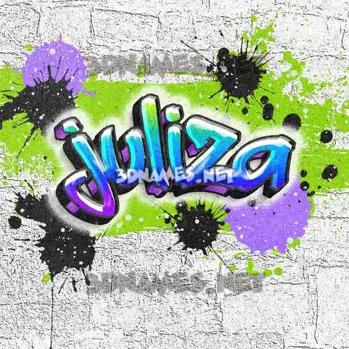 juliza in Graffiti Grunge style - 3D name wallpaper juliza in Graffiti Grunge style - 3D name wallpaper